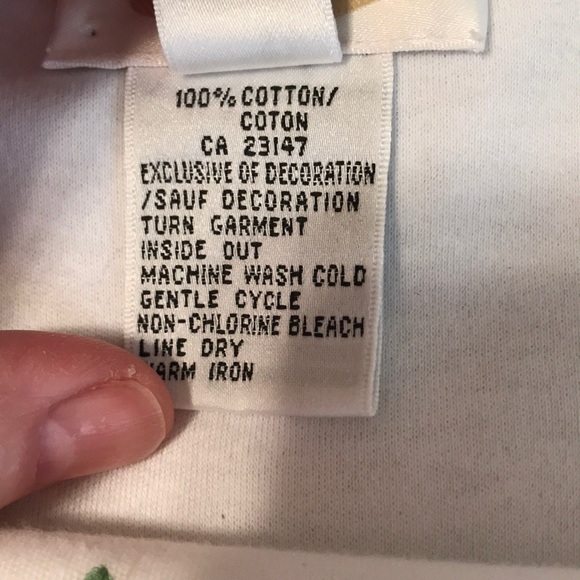 Talbots top, embroidered flowers on white, S - Picture 5 of 8